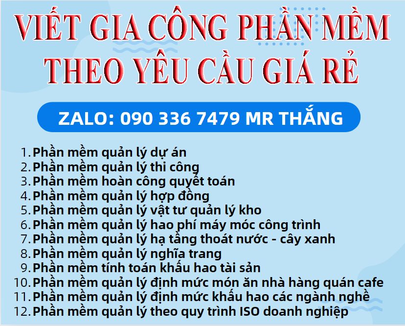 Viết phần mềm theo yêu cầu bằng các ngôn ngữ phức tạp tại công ty TBT Việt Nam